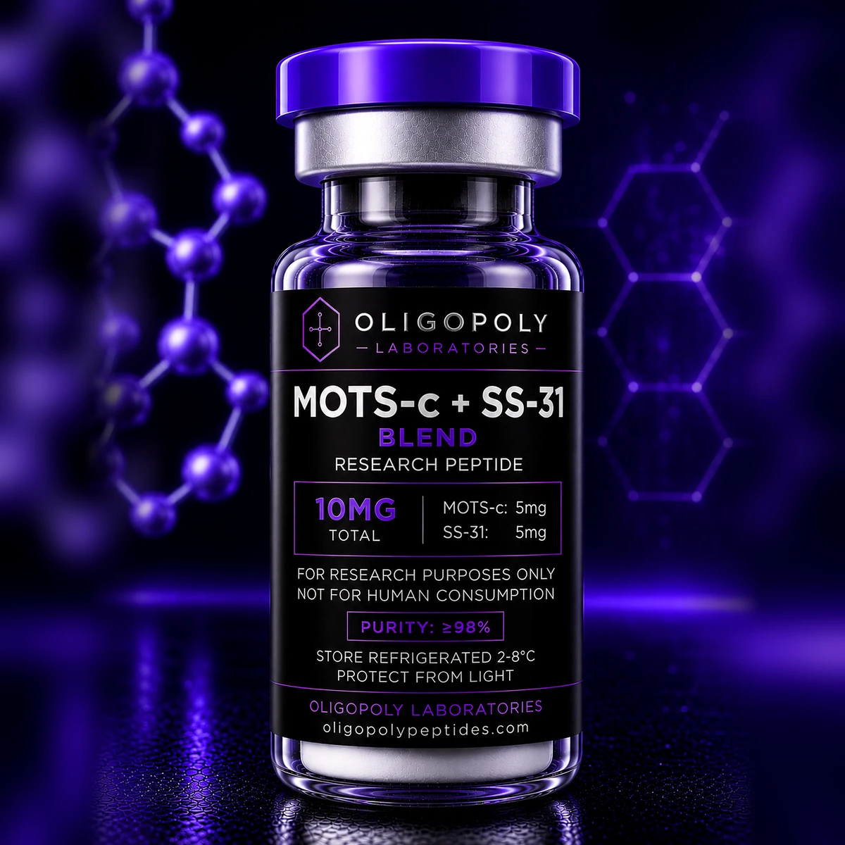 MOTS-c and SS-31 research blend vial