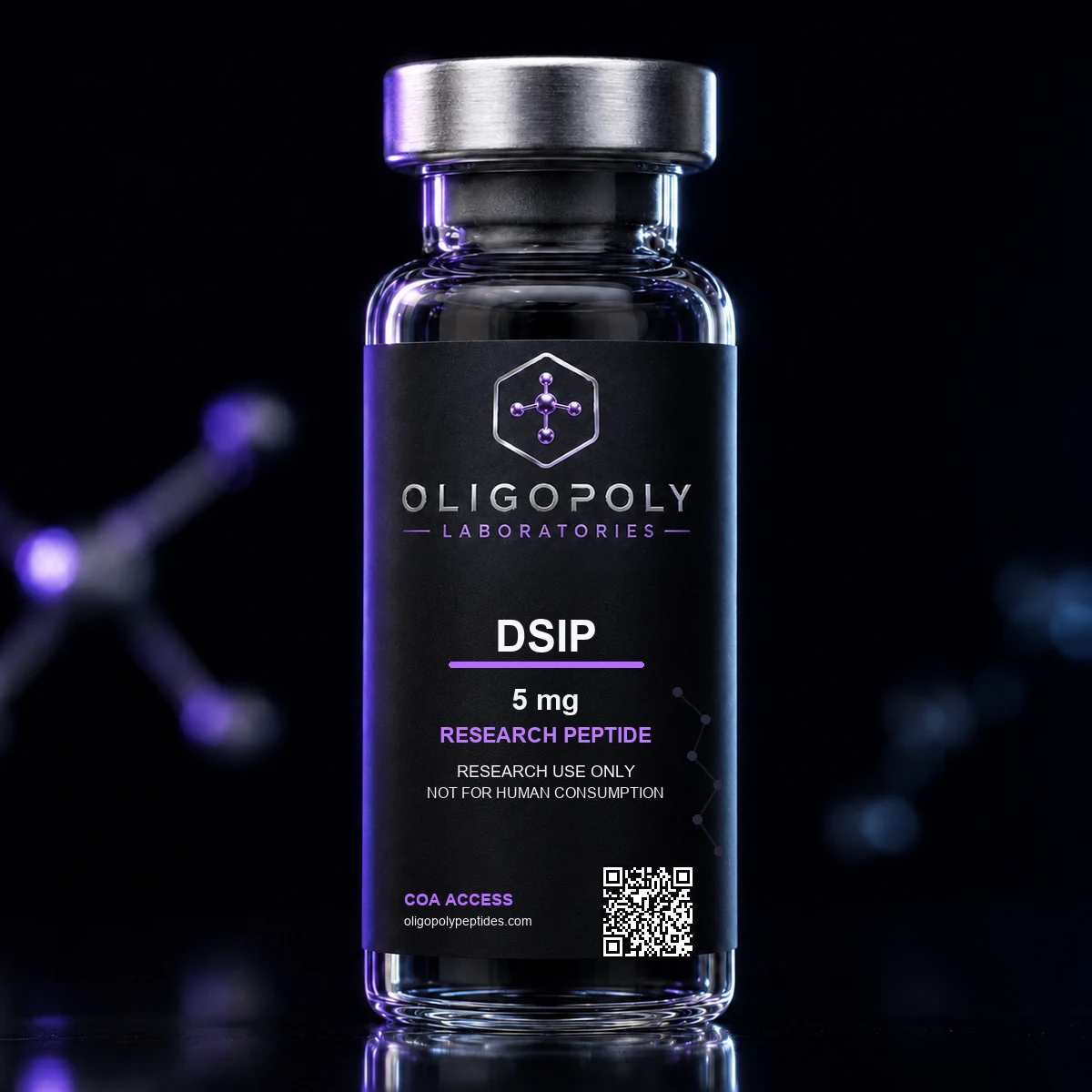 OligoPoly Laboratories DSIP 5 mg research peptide vial