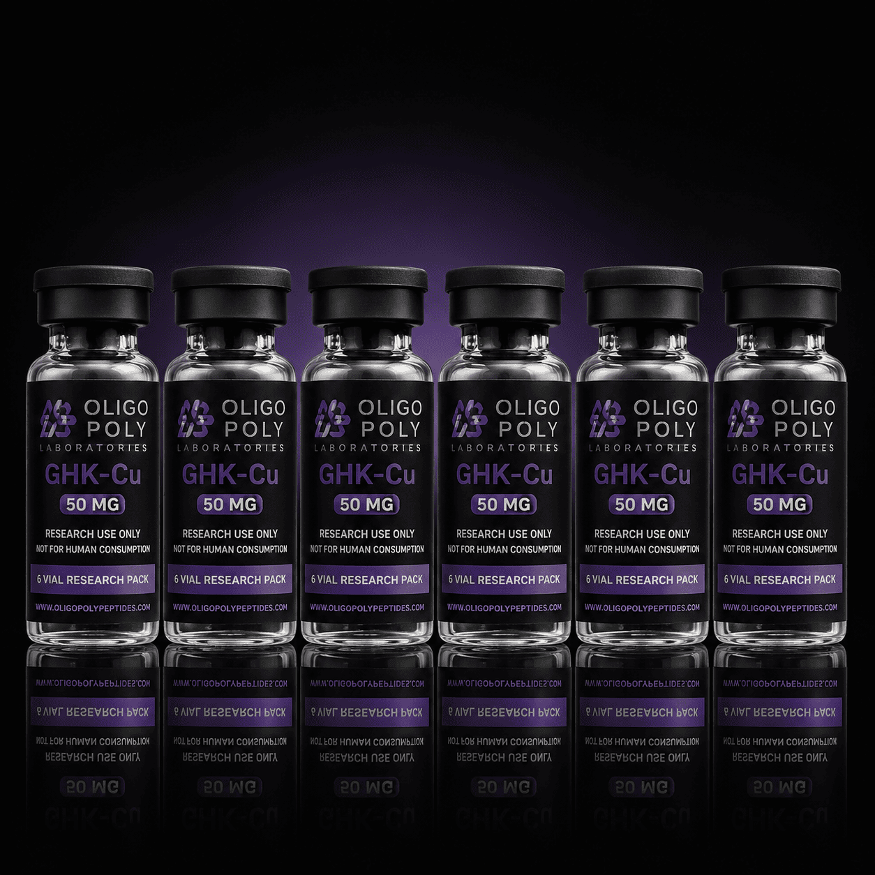 GHK-Cu 50 mg - 6 Vial Research Kit
